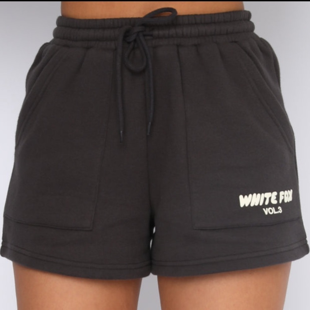 White fox shorts shadow